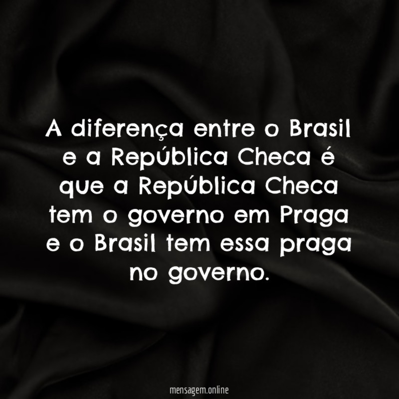 A diferença entre o Brasil e a República