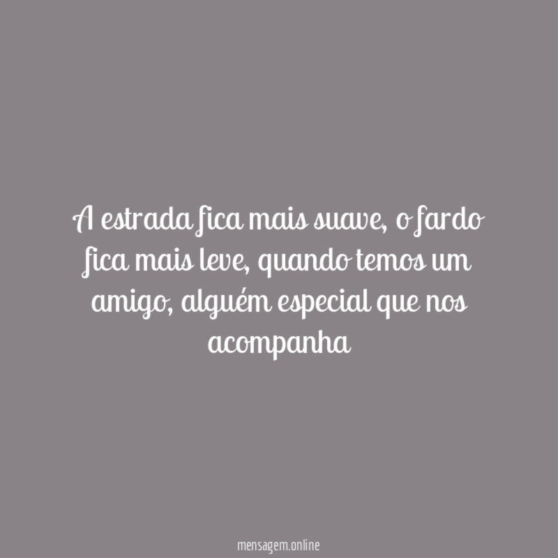 A estrada fica mais suave