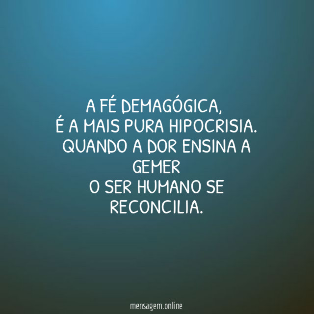 A fé demagógica