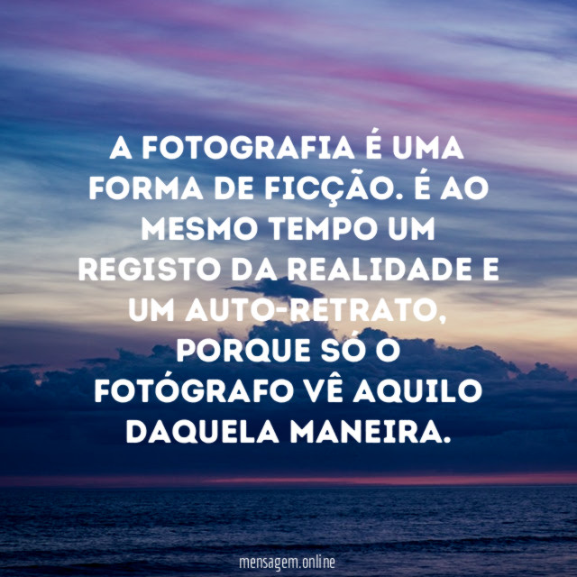 A fotografia é uma forma de ficção