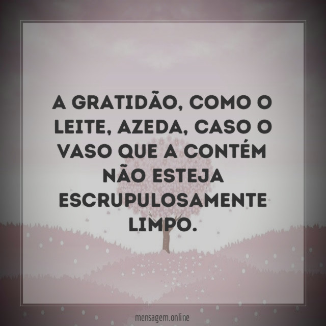 A gratidão