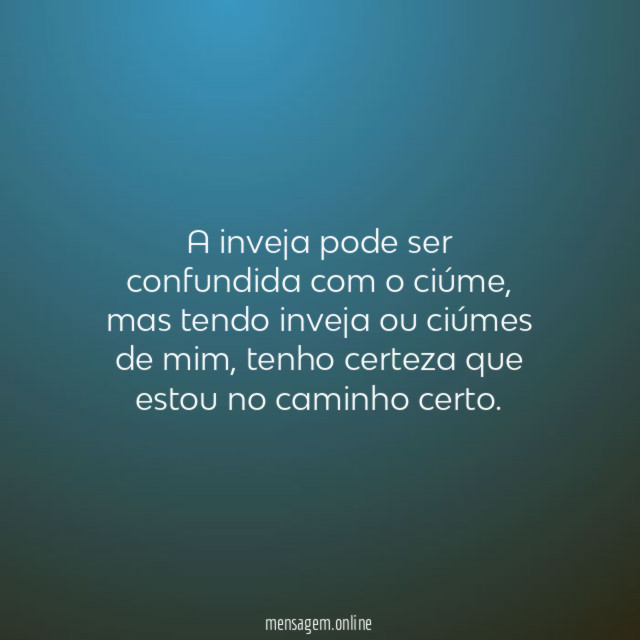 A inveja pode ser confundida com o ciúme