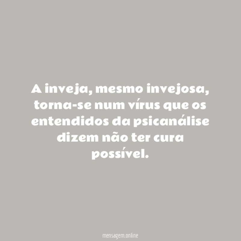 A inveja