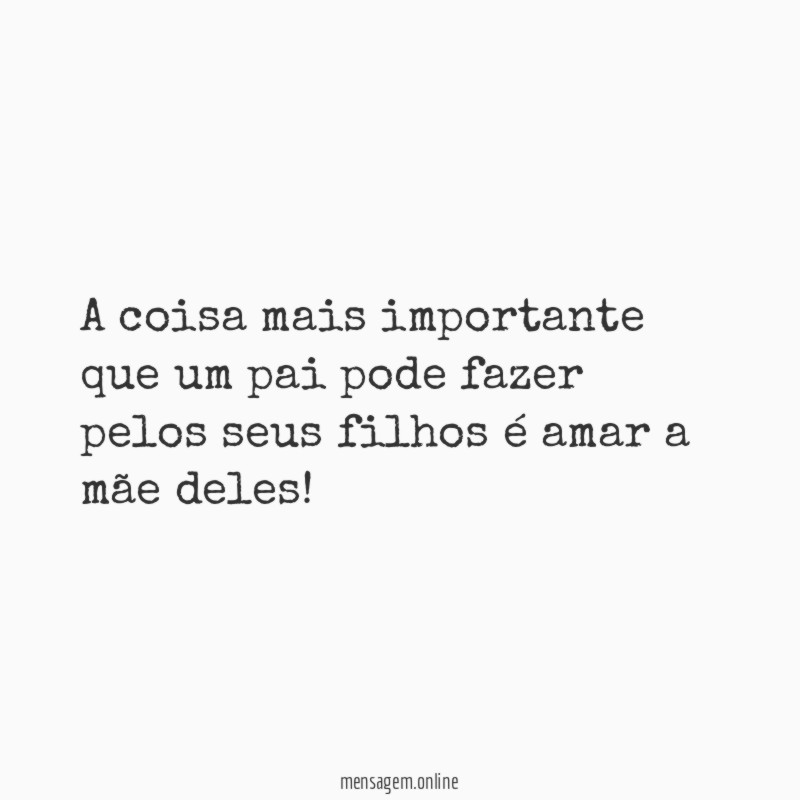 A mãe dos filhos