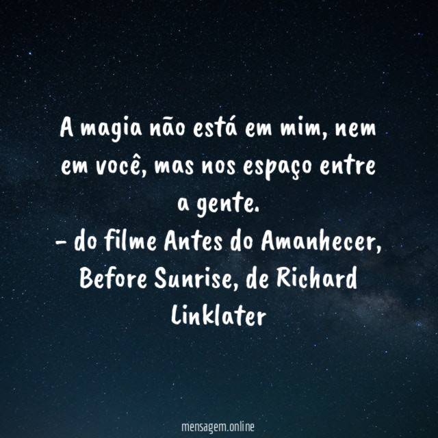 A magia não está em mim