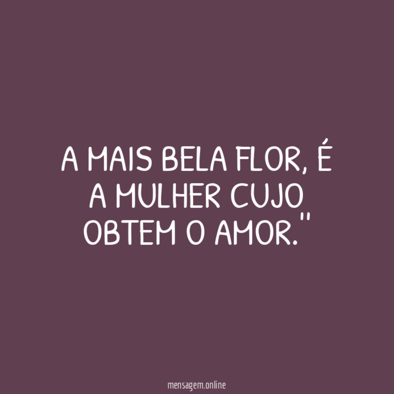 A mais bela flor
