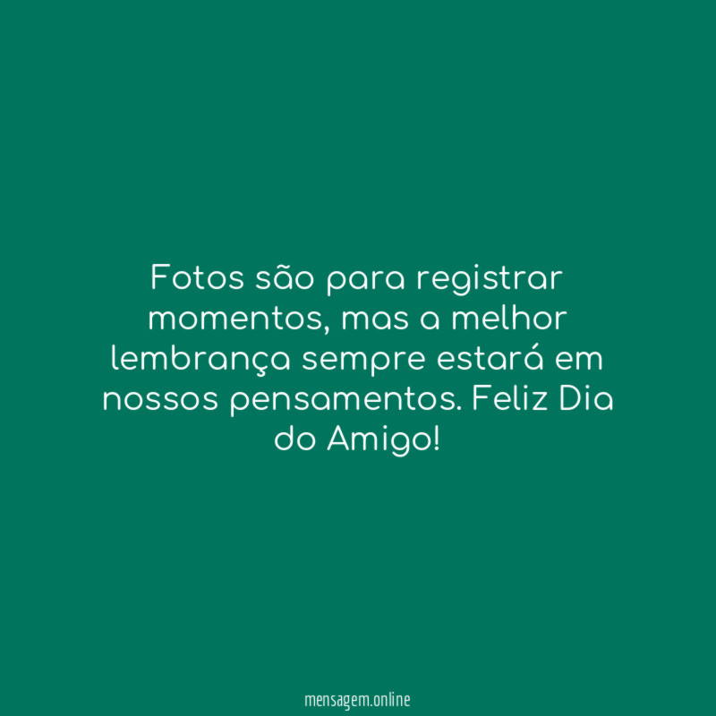 A melhor lembrança