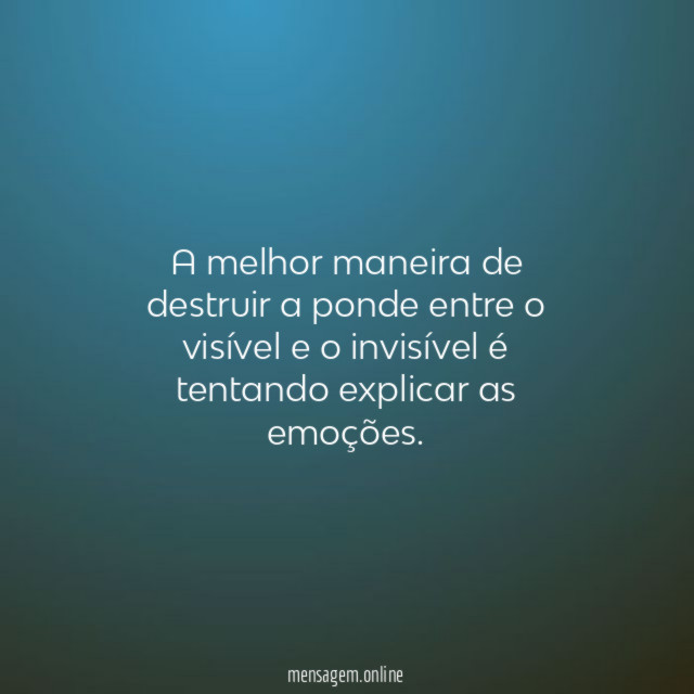 A melhor maneira de destruir a ponde entre