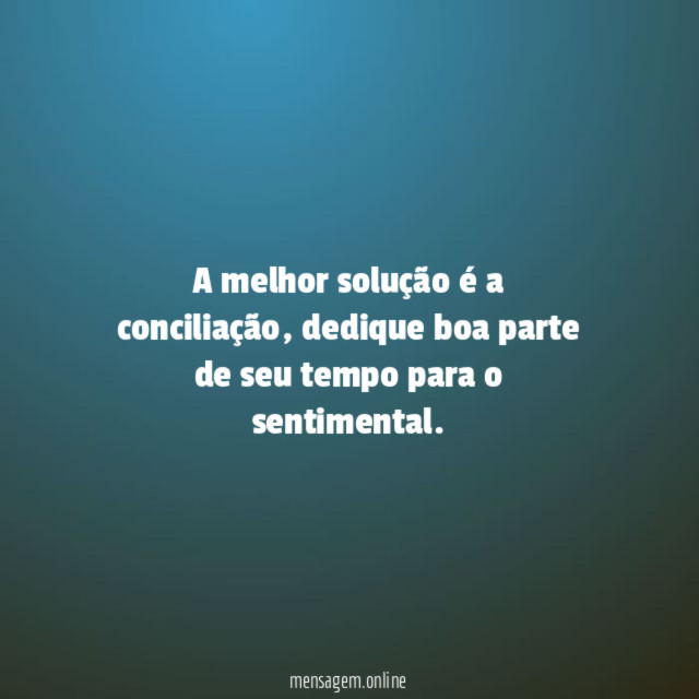 A melhor solução é a conciliação