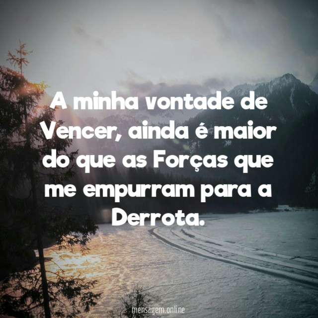 A minha vontade de Vencer