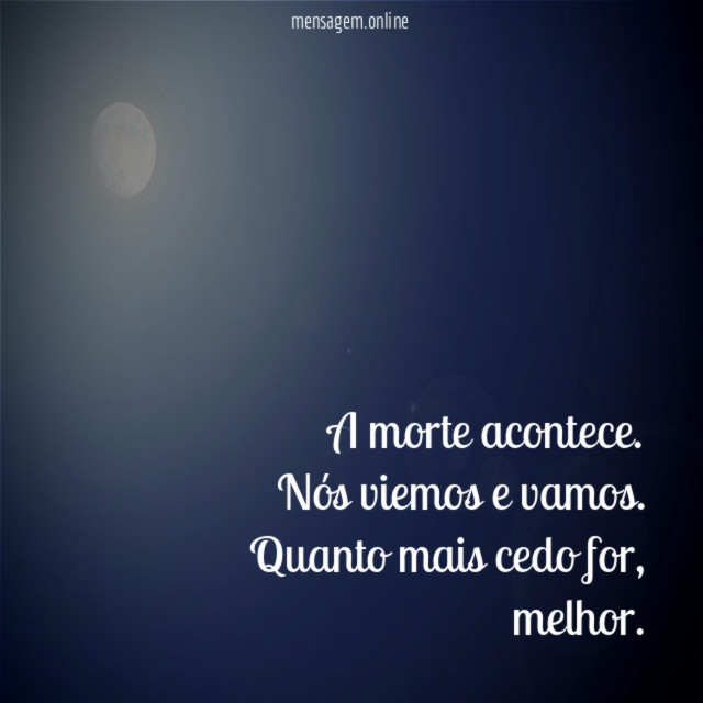 A morte acontece