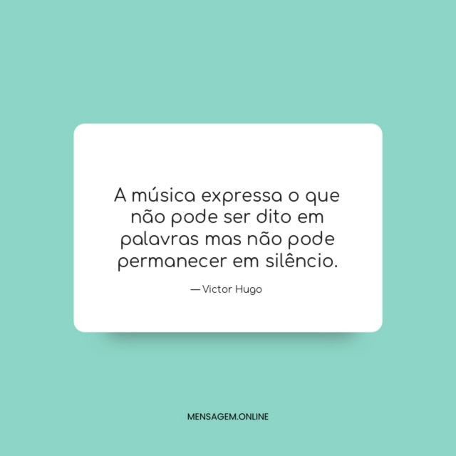 A música expressa o que não pode ser