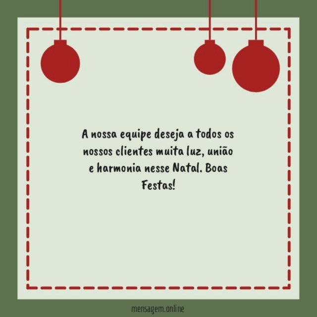 A nossa equipe deseja a todos os nossos clientes muita luz
