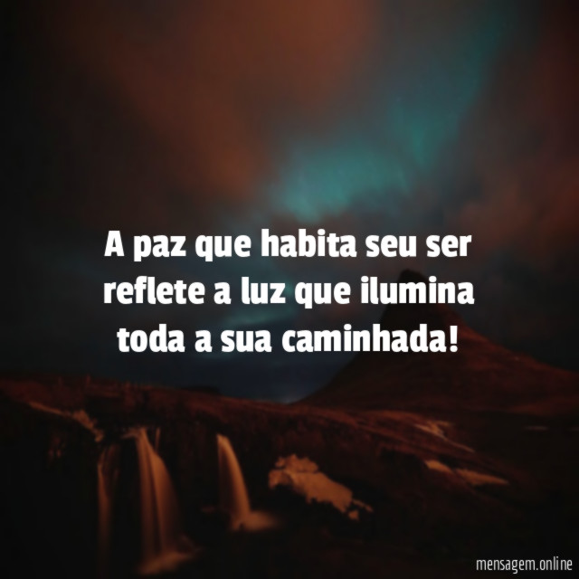 A paz que