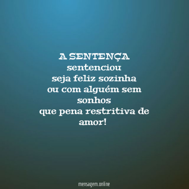 A SENTENÇA