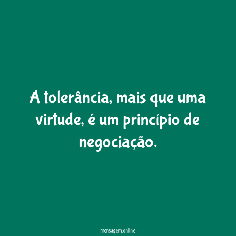 A tolerância