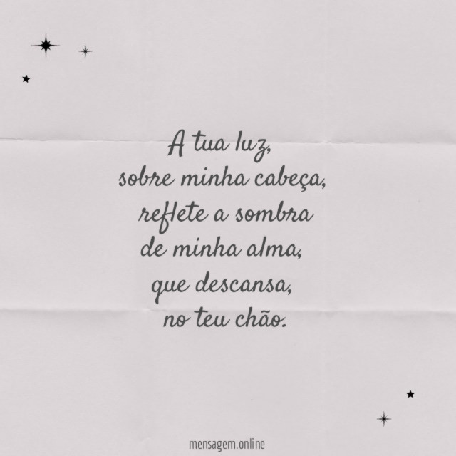 A tua luz,