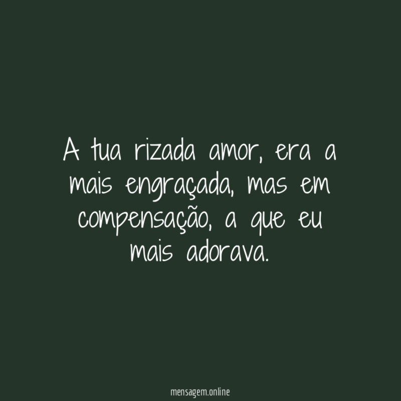 A tua rizada amor