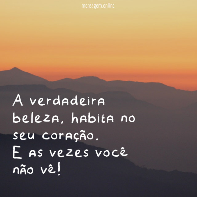 A verdadeira beleza