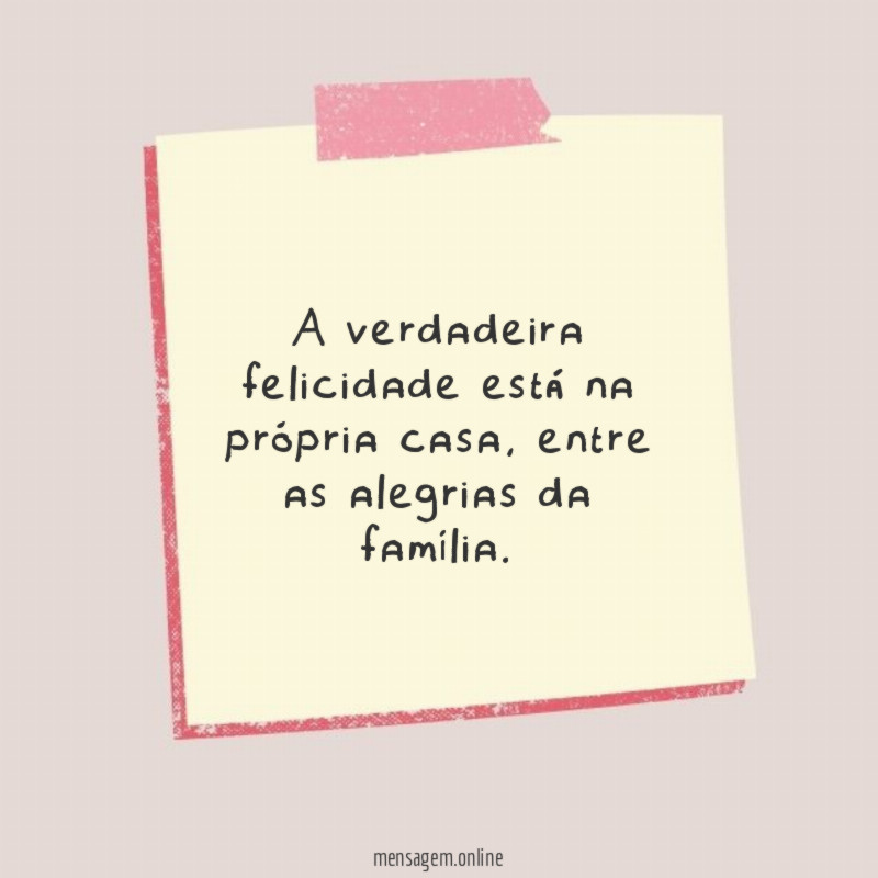 A verdadeira felicidade
