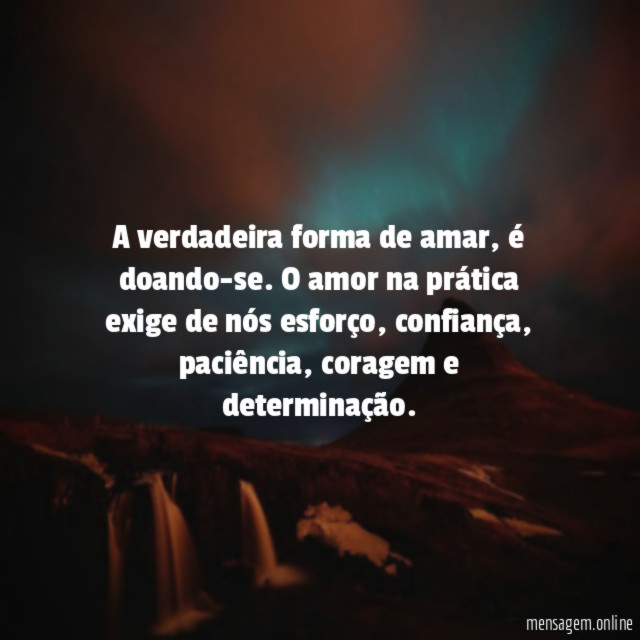 A verdadeira forma de amar