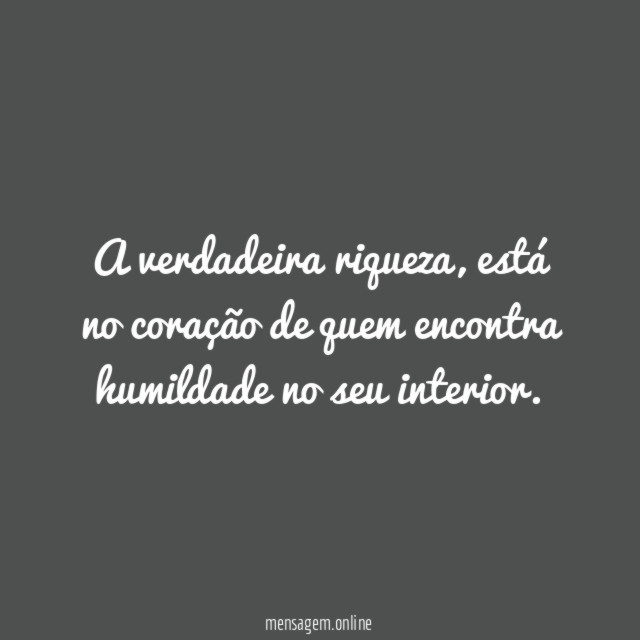 A verdadeira riqueza