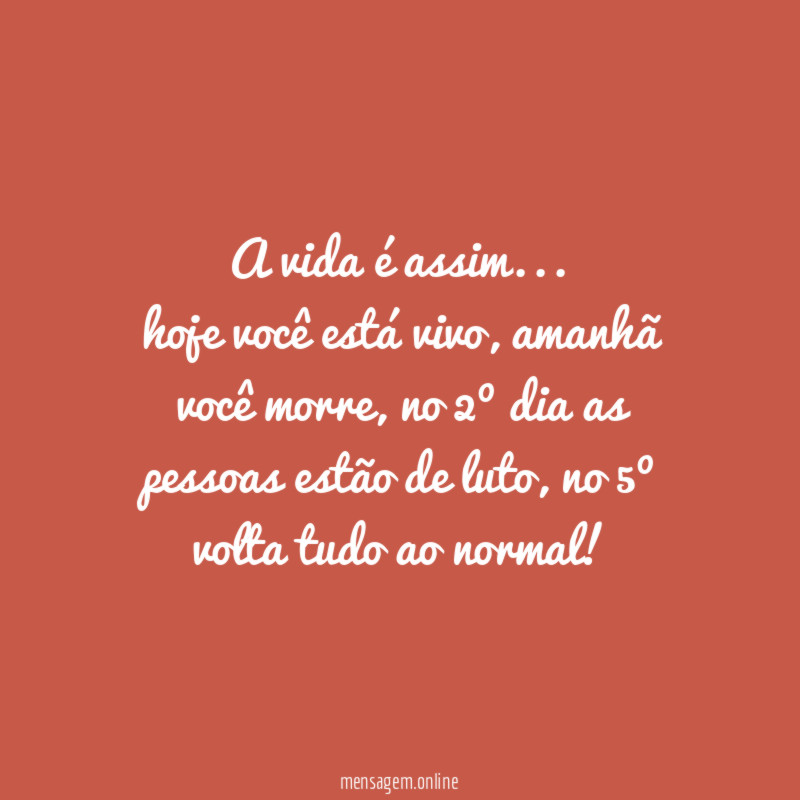 A vida é assim