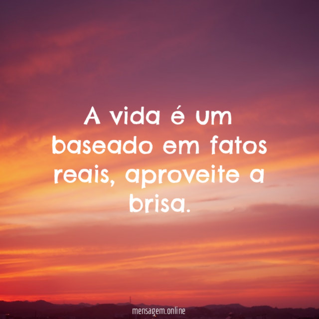 A vida é um baseado em fatos reais