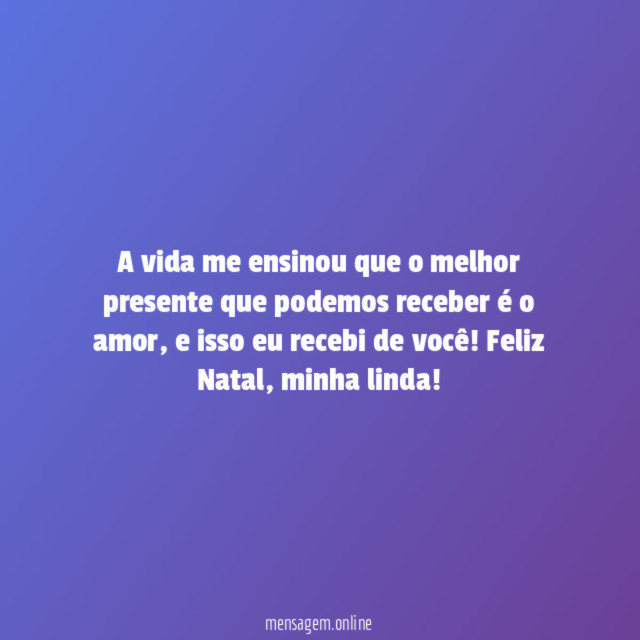 A vida me ensinou que o melhor presente