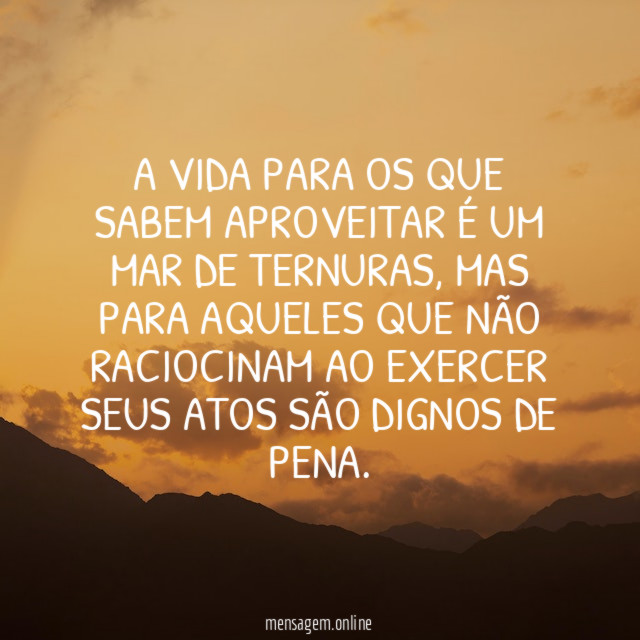 A vida para os que sabem aproveitar é um mar de ternuras