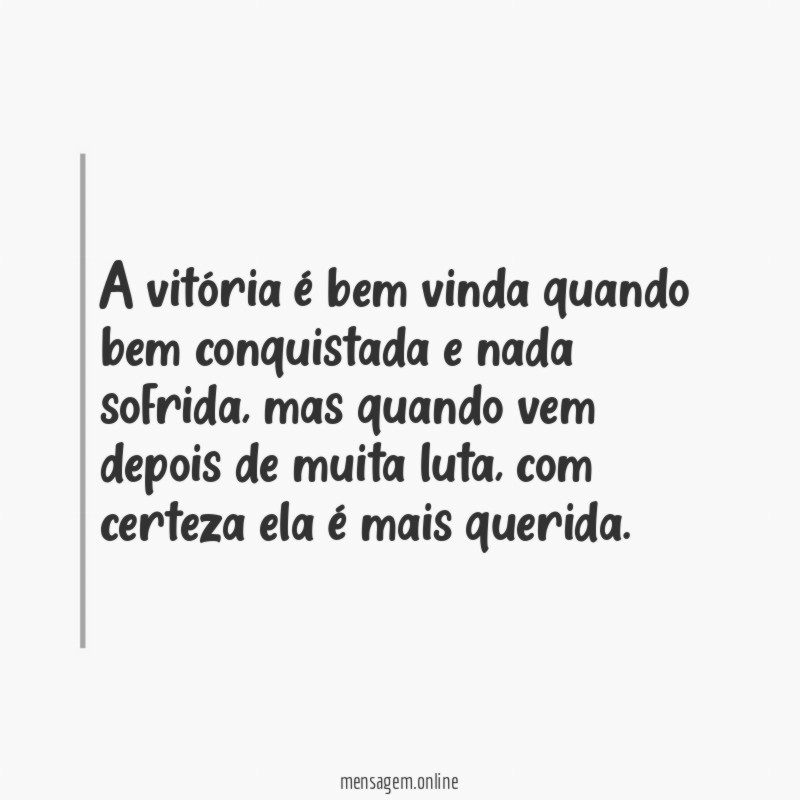 A vitória é bem vinda quando bem conquistada e nada sofrida