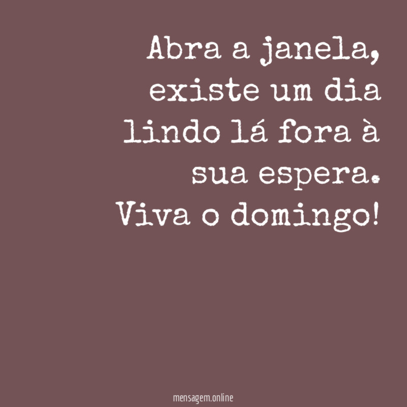 Abra a janela