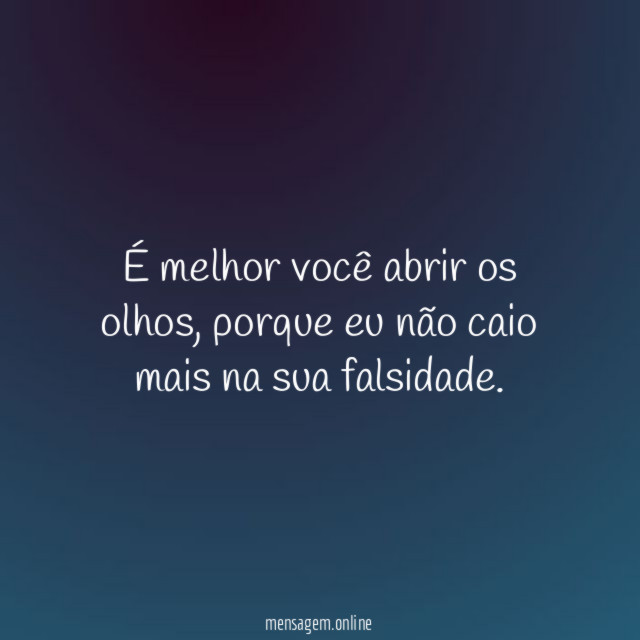 Abra os olhos