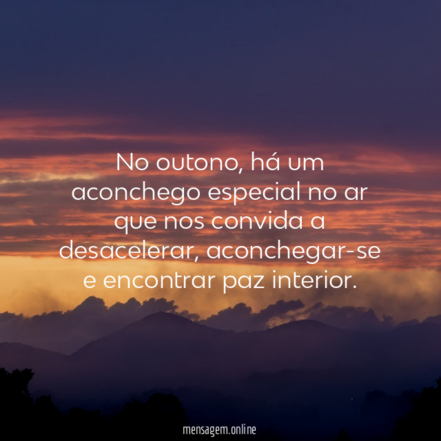 Aconchego e Paz