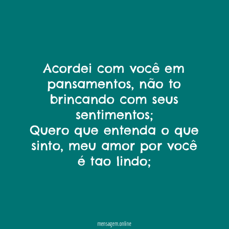 Acordei com você em pansamentos