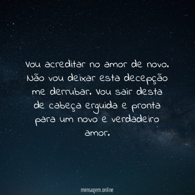 Acreditando novamente