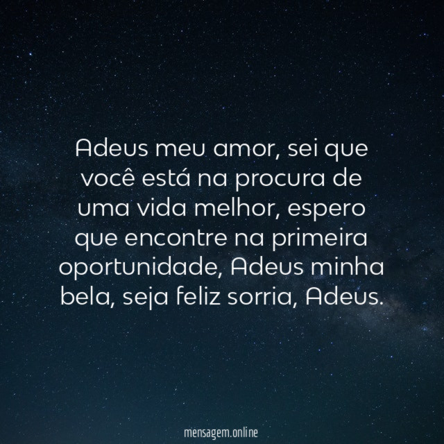Adeus meu amor
