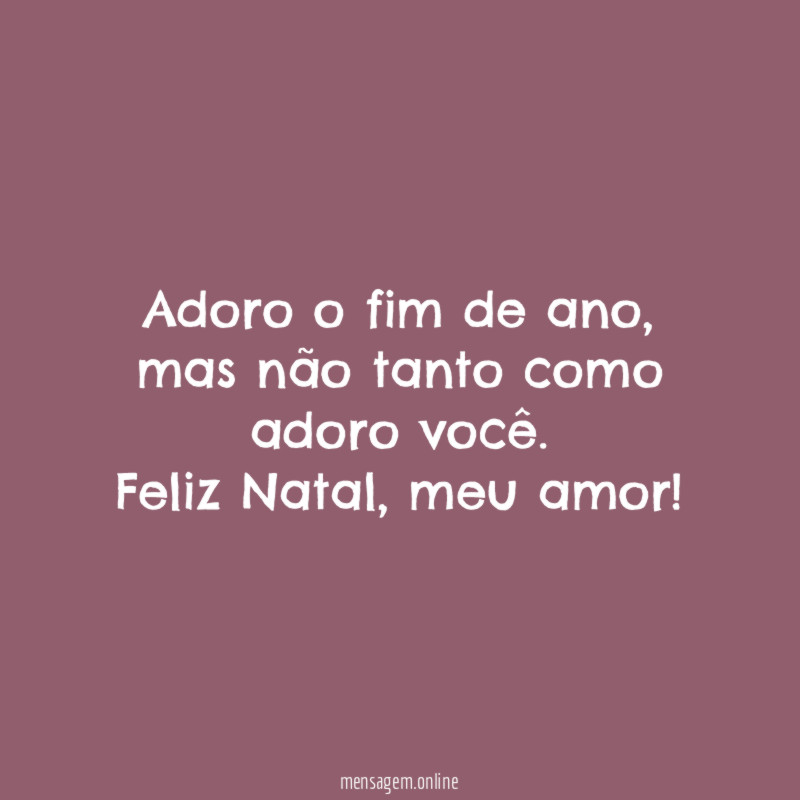 Adoro o fim de ano