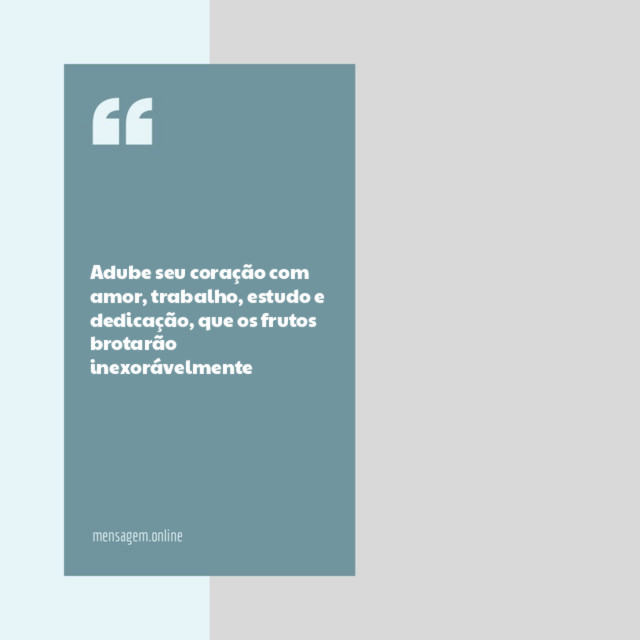 Adube seu coração com amor