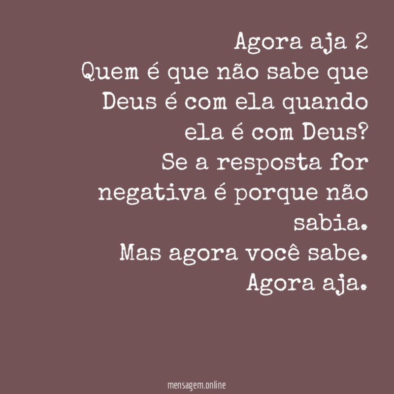 Agora aja 2