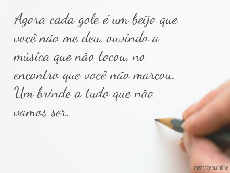 Agora cada gole