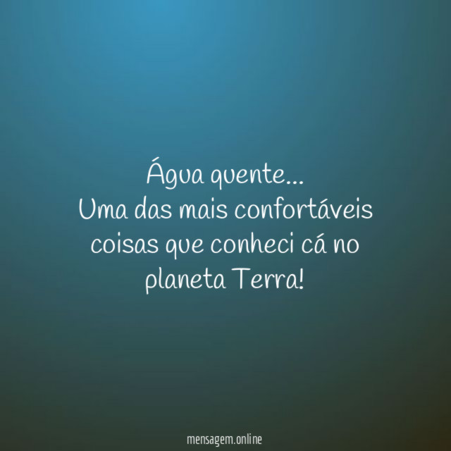 Água quente