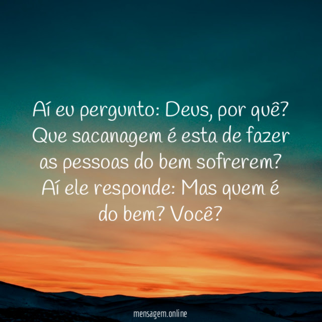 Aí eu pergunto