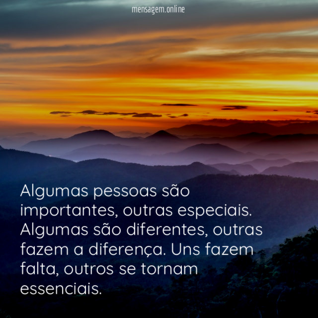 Algumas pessoas são importantes