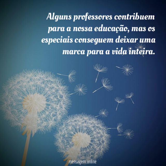 Alguns professores contribuem para a nossa educação