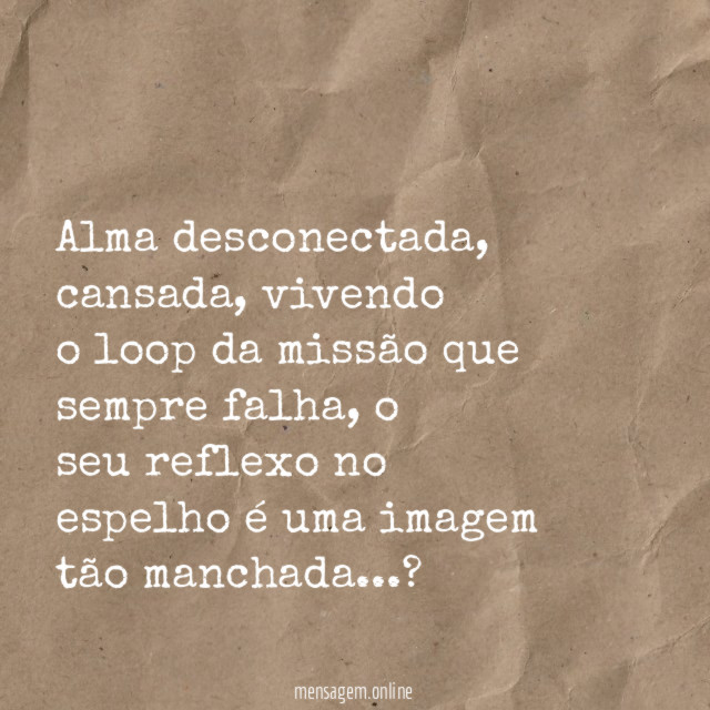Alma desconectada