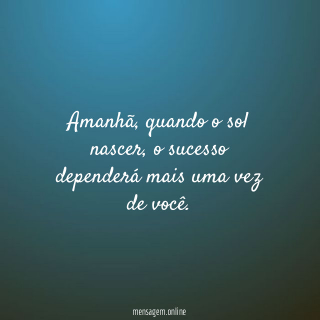 Amanhã