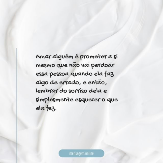 Amar alguém é prometer a si mesmo