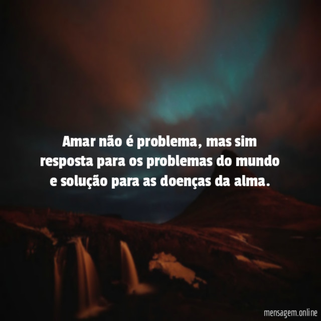 Amar não é problema