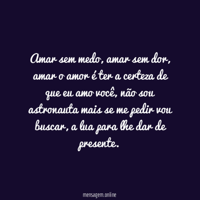 Amar sem medo